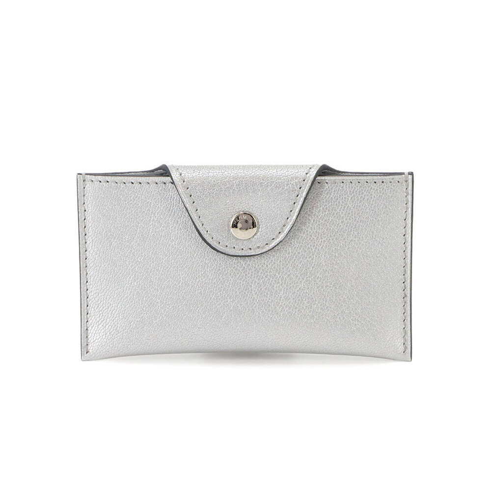 Hermes Iliade Card Case - Chevre leather, Argent, K stamp, silver hardware.